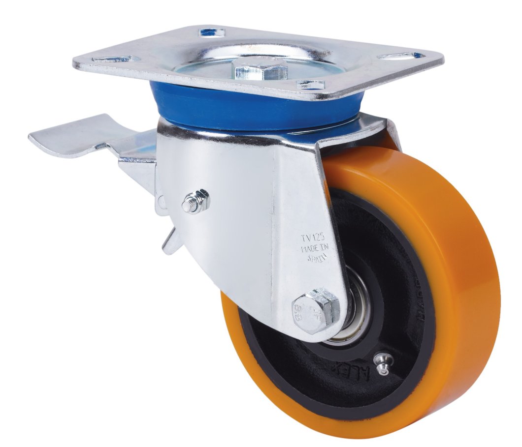 SERIE TV-HU, Giratorio/Platina/Freno Rueda y Soporte