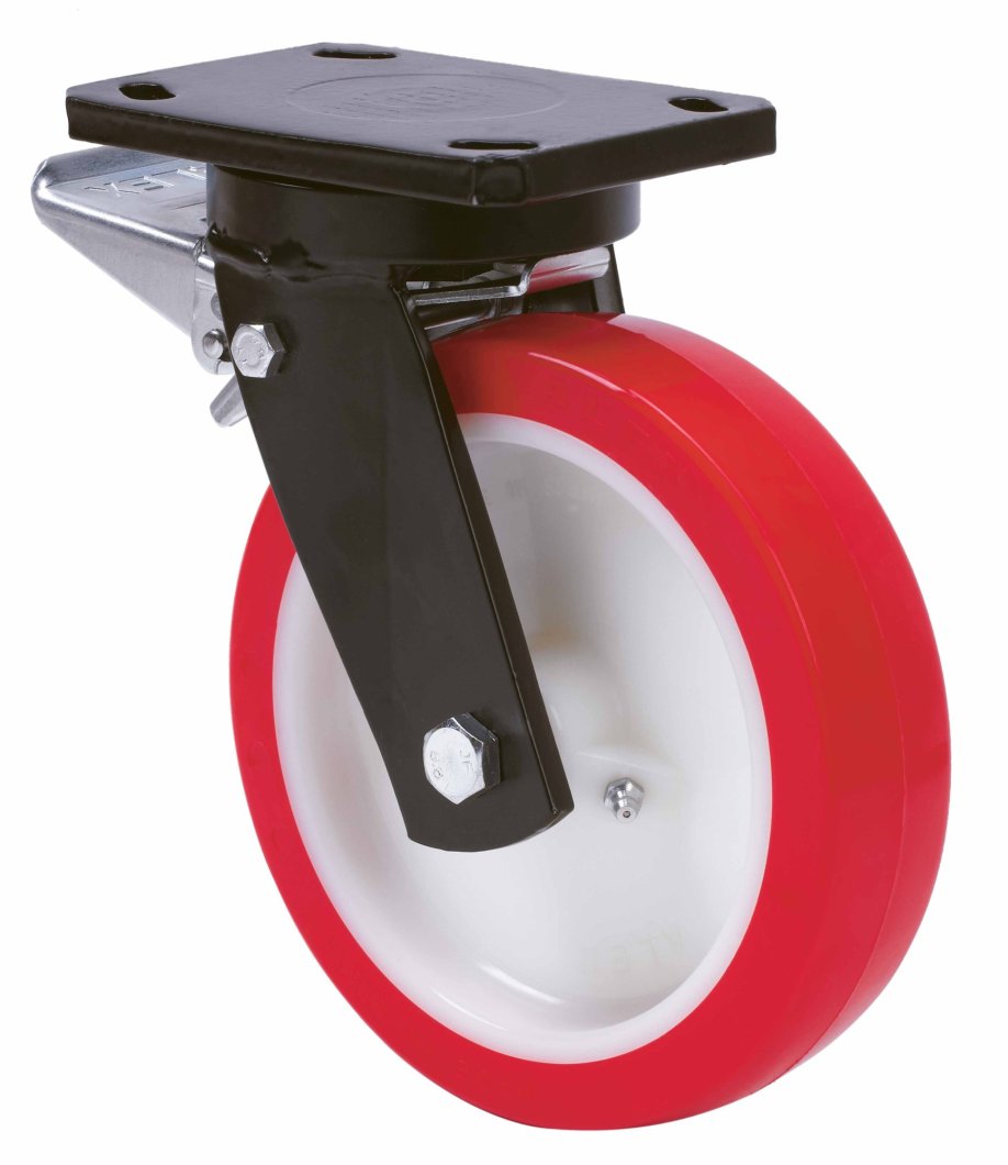 SERIE HLB-PO, Giratorio/Platina/Freno Rueda y Soporte