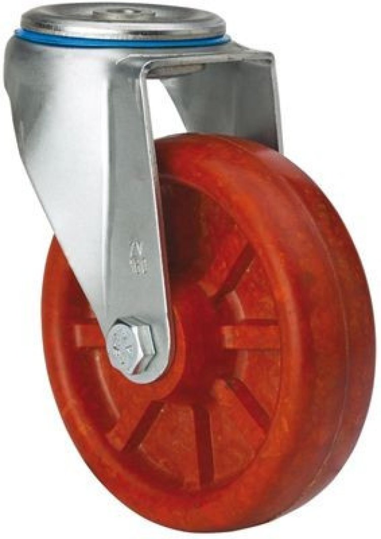 SERIE ZVI INOX-TD, Giratorio/Agujero pasante/Sin Freno