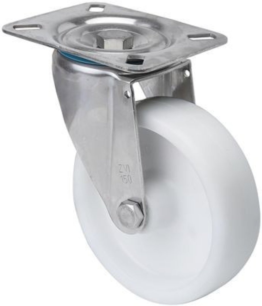 SERIE ZVI INOX-UT, Giratorio/Platina/Sin Freno