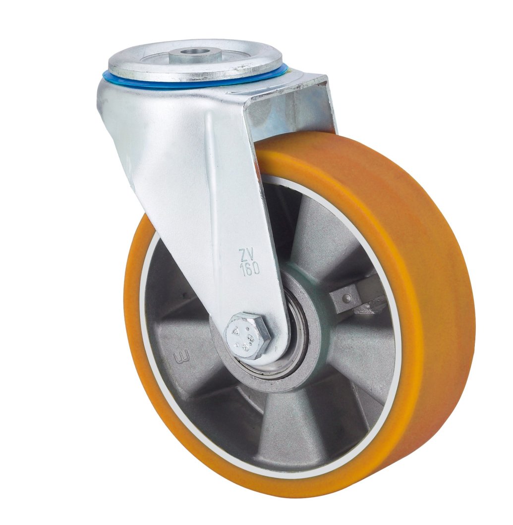 SERIE ZV-AUB, Giratorio/Agujero pasante/Sin Freno