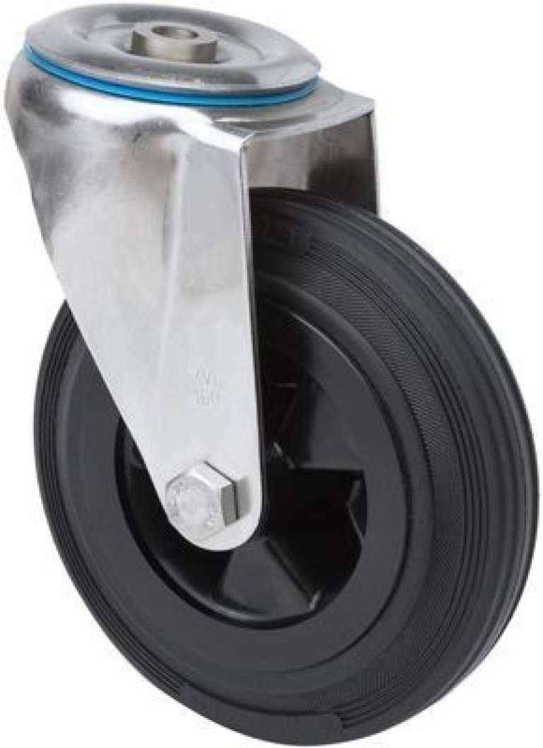 SERIE ZVI INOX-PS, Giratorio/Agujero pasante/Sin Freno