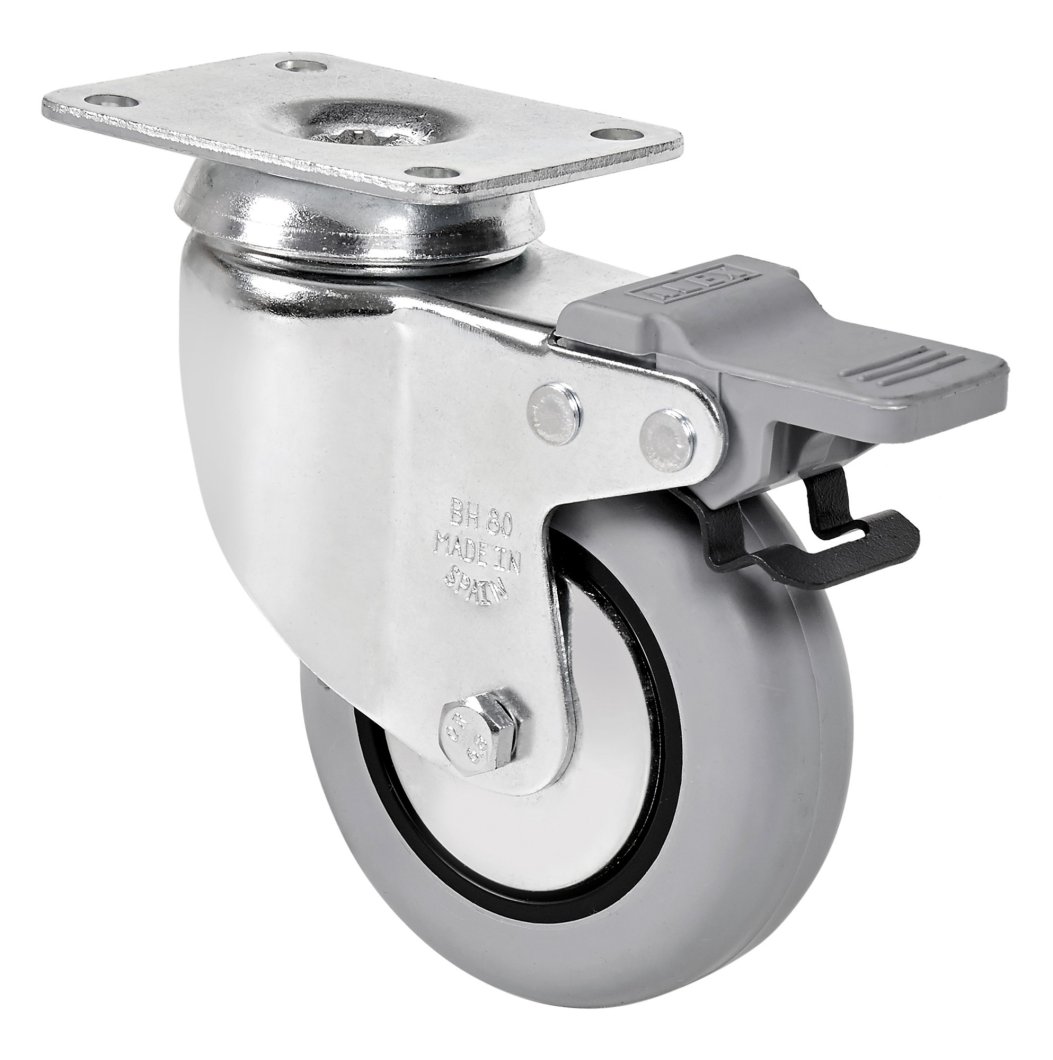 SERIE BH-PGI, Giratorio/Platina/Freno Rueda y Soporte