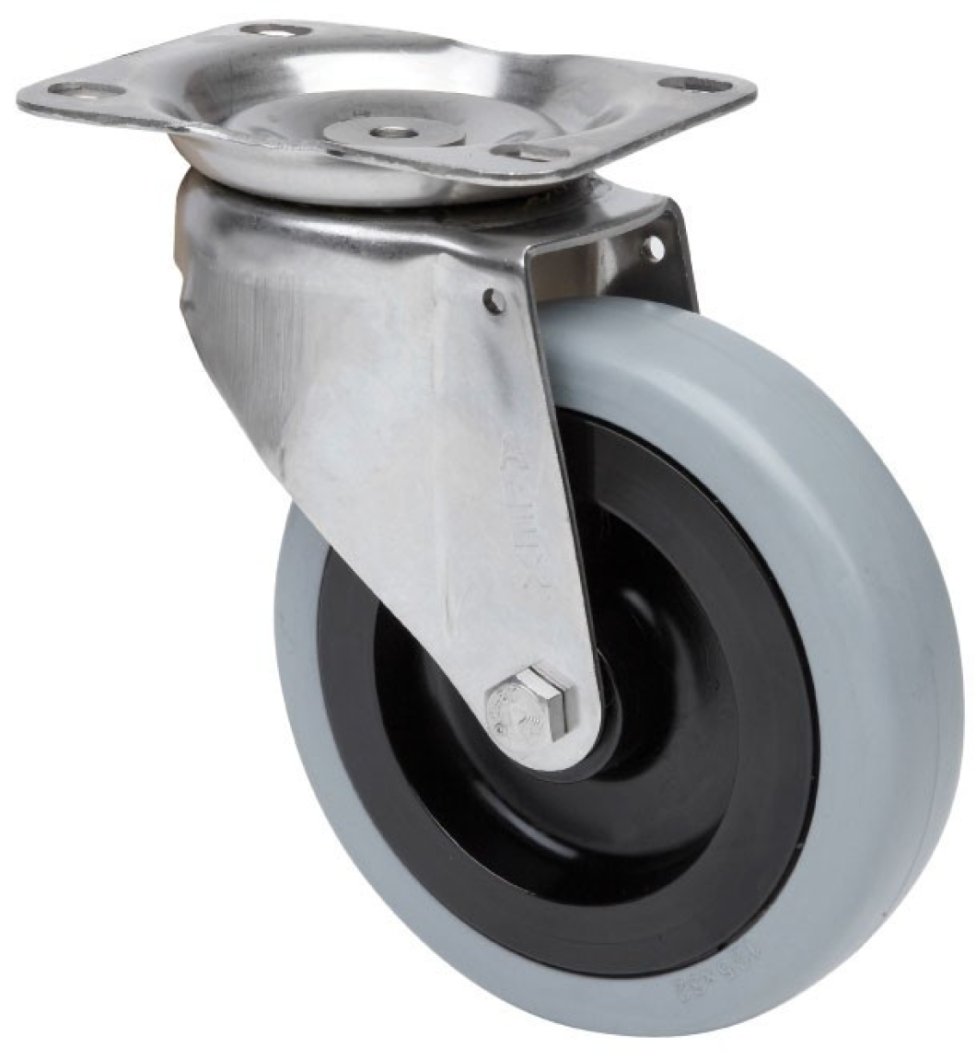 SERIE ZVI INOX-PGA, Giratorio/Platina/Sin Freno