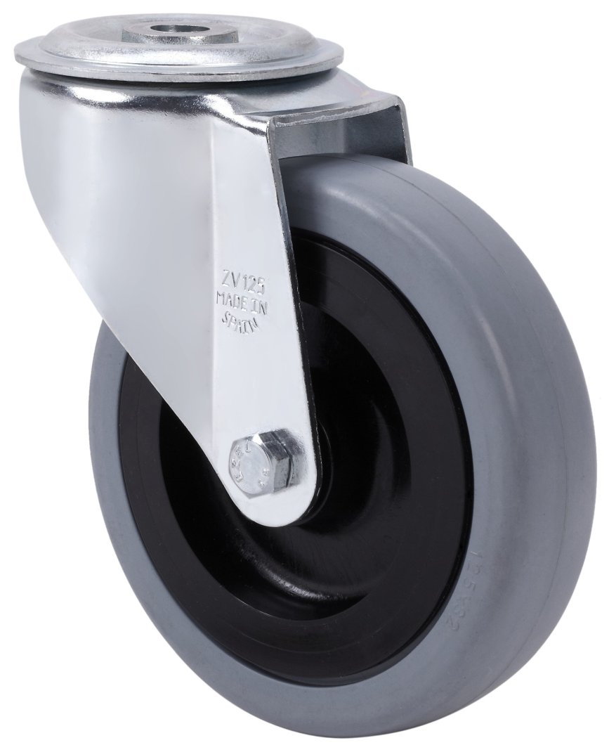 SERIE ZVI INOX-PGA, Giratorio/Agujero pasante/Sin Freno