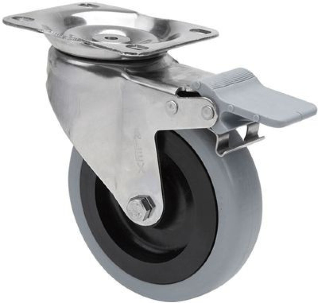 SERIE ZVI INOX-PGA, Giratorio/Platina/Freno Rueda y Soporte