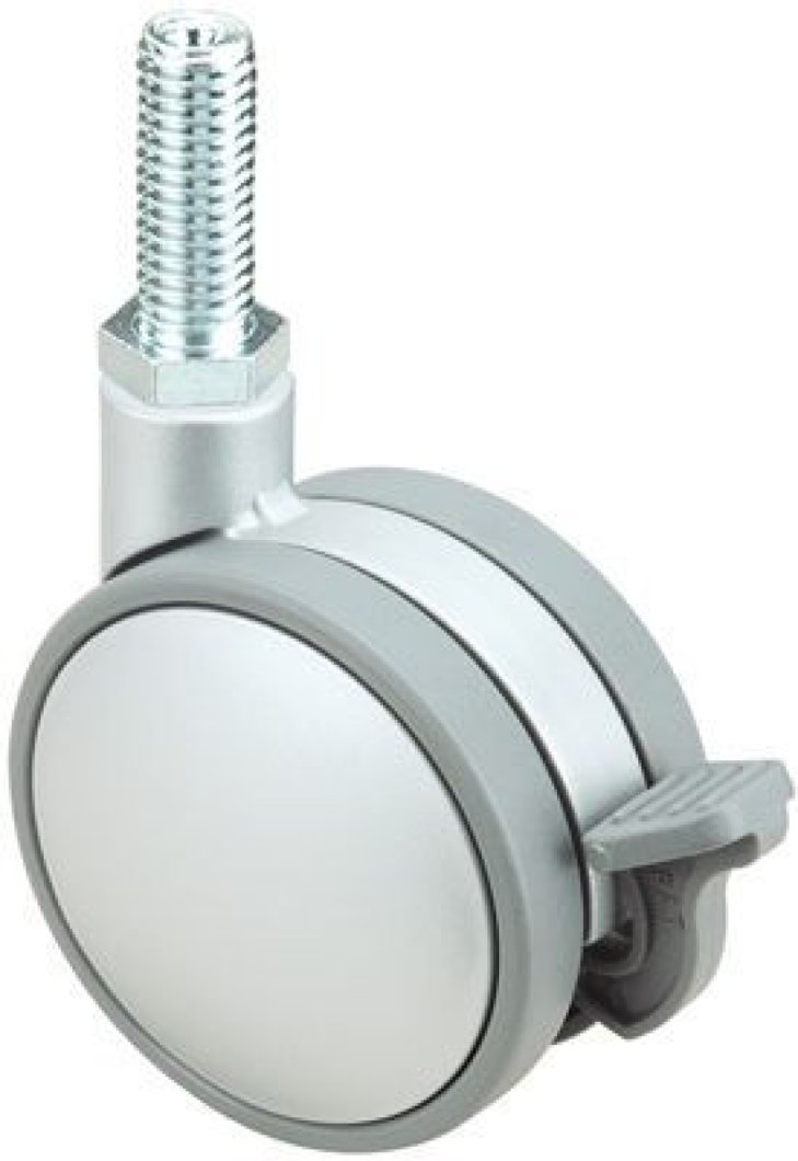 SERIE DKP-DKP, Giratorio/Espiga roscada/Freno Rueda