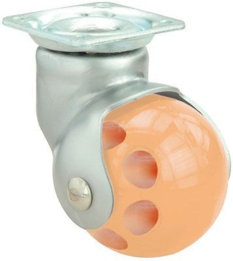 SERIE BLS-BLS Naranja, Giratorio/Platina/Sin Freno