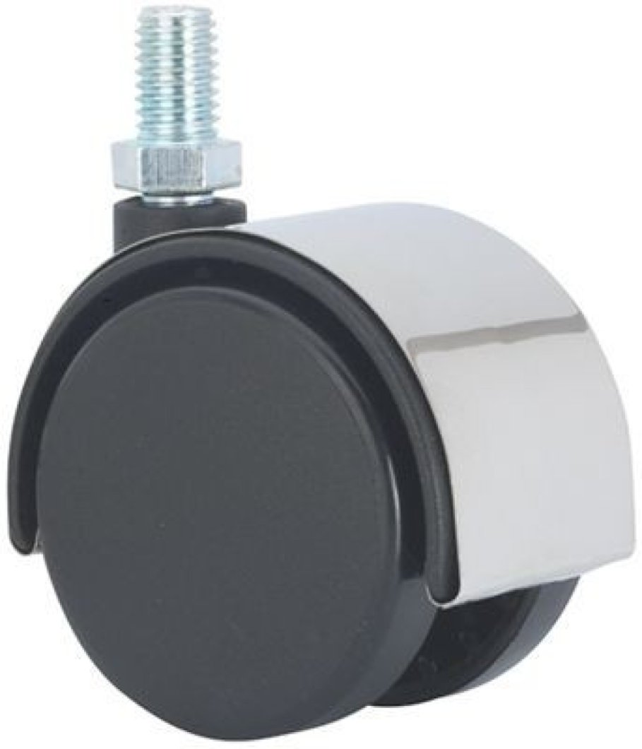 SERIE DK-DK Cromado, Giratorio/Espiga roscada/Sin Freno