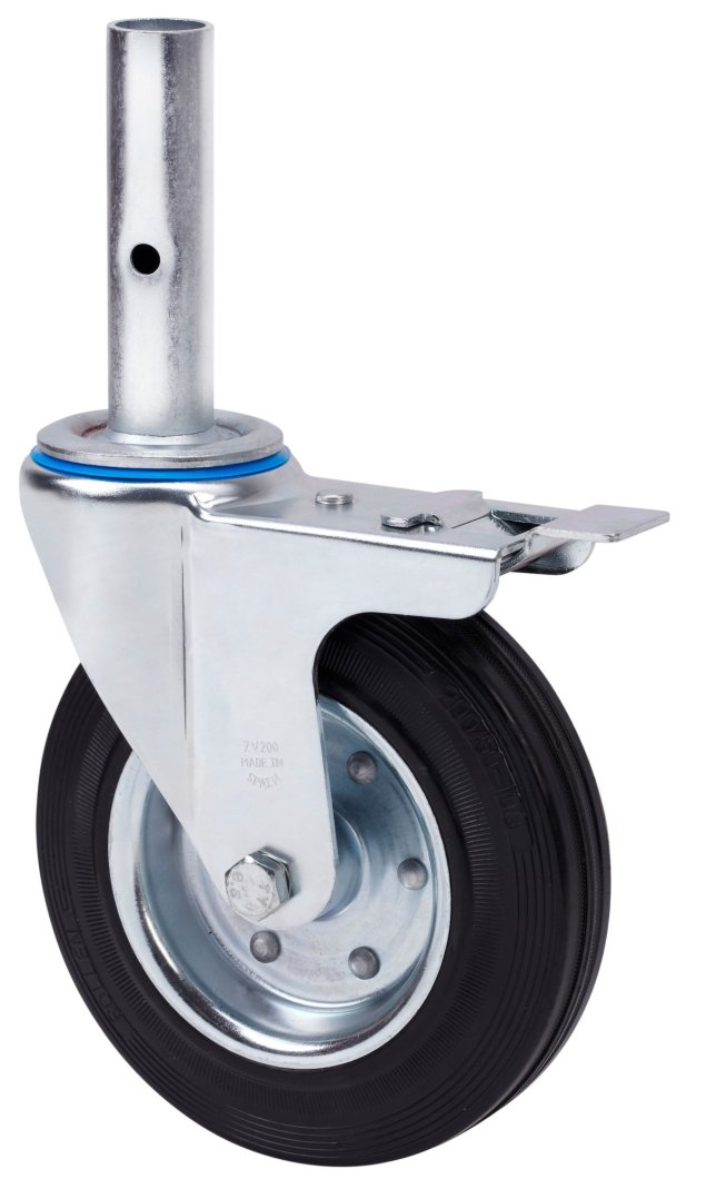 SERIE ZVA-BS, Giratorio/Espiga/Freno Rueda y Soporte