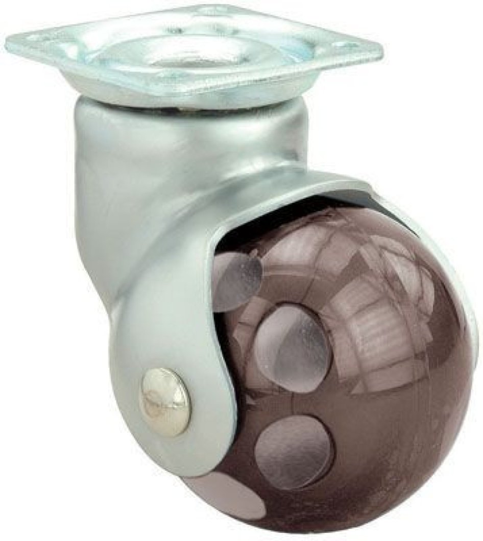 SERIE BLS-BLS Negro, Giratorio/Platina/Sin Freno