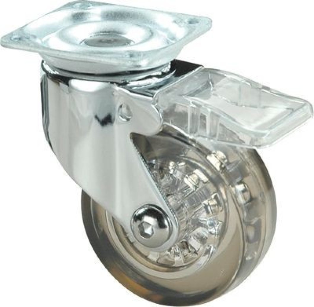 SERIE MDC-MDC Negro, Giratorio/Platina/Freno Rueda