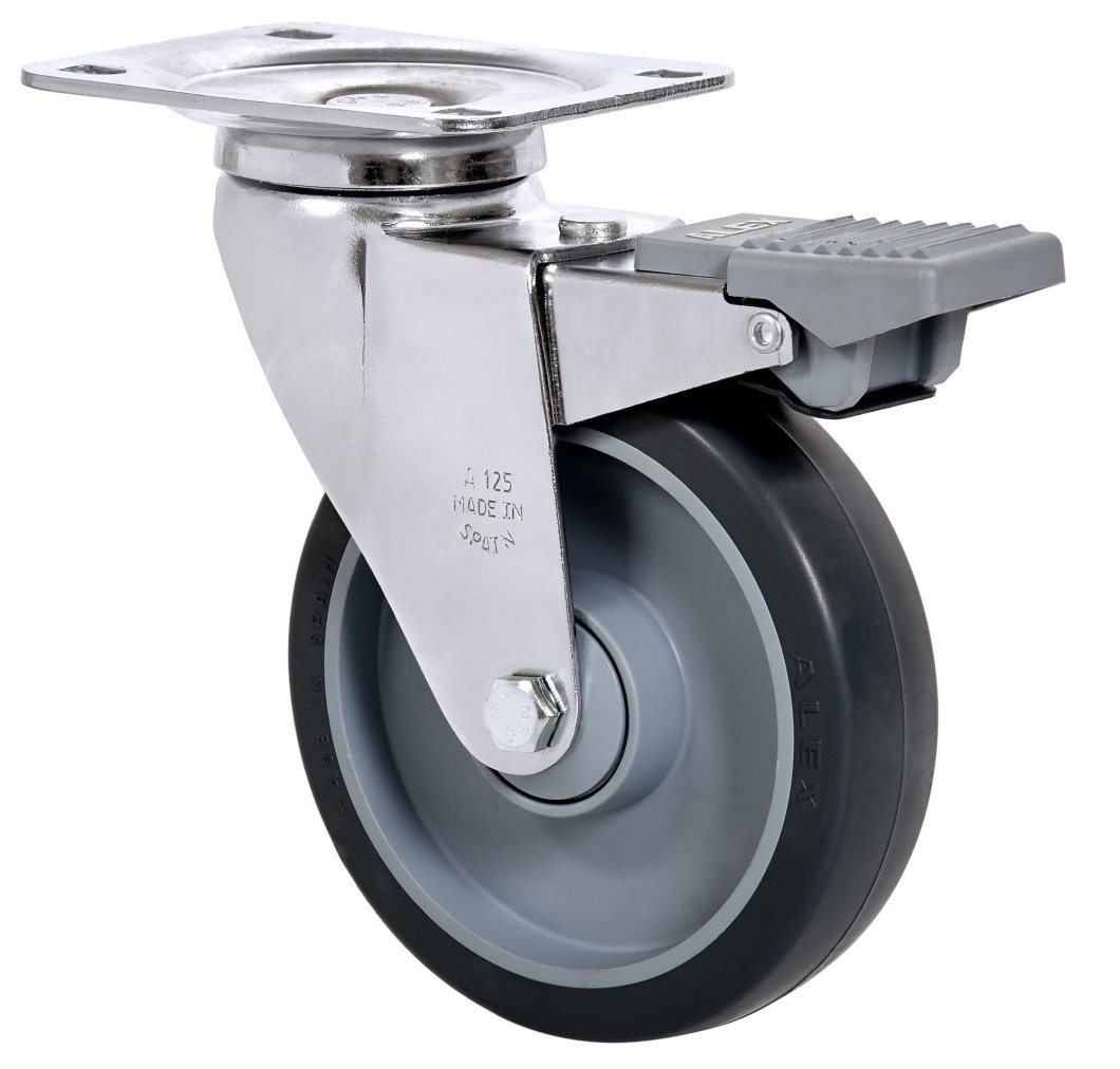 SERIE A-PGAIB, Giratorio/Platina/Freno Rueda y Soporte