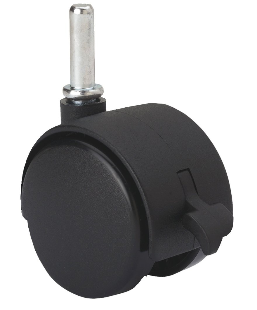 SERIE DK-DK Negro, Giratorio/Espiga/Freno Rueda