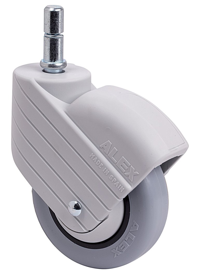 SERIE HP-PGI gris, Giratorio/Espiga/Sin Freno