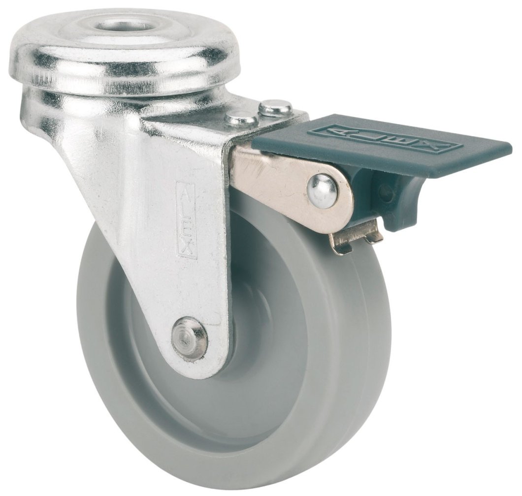 SERIE 602-602, Giratorio/Agujero pasante/Freno Rueda y Soporte