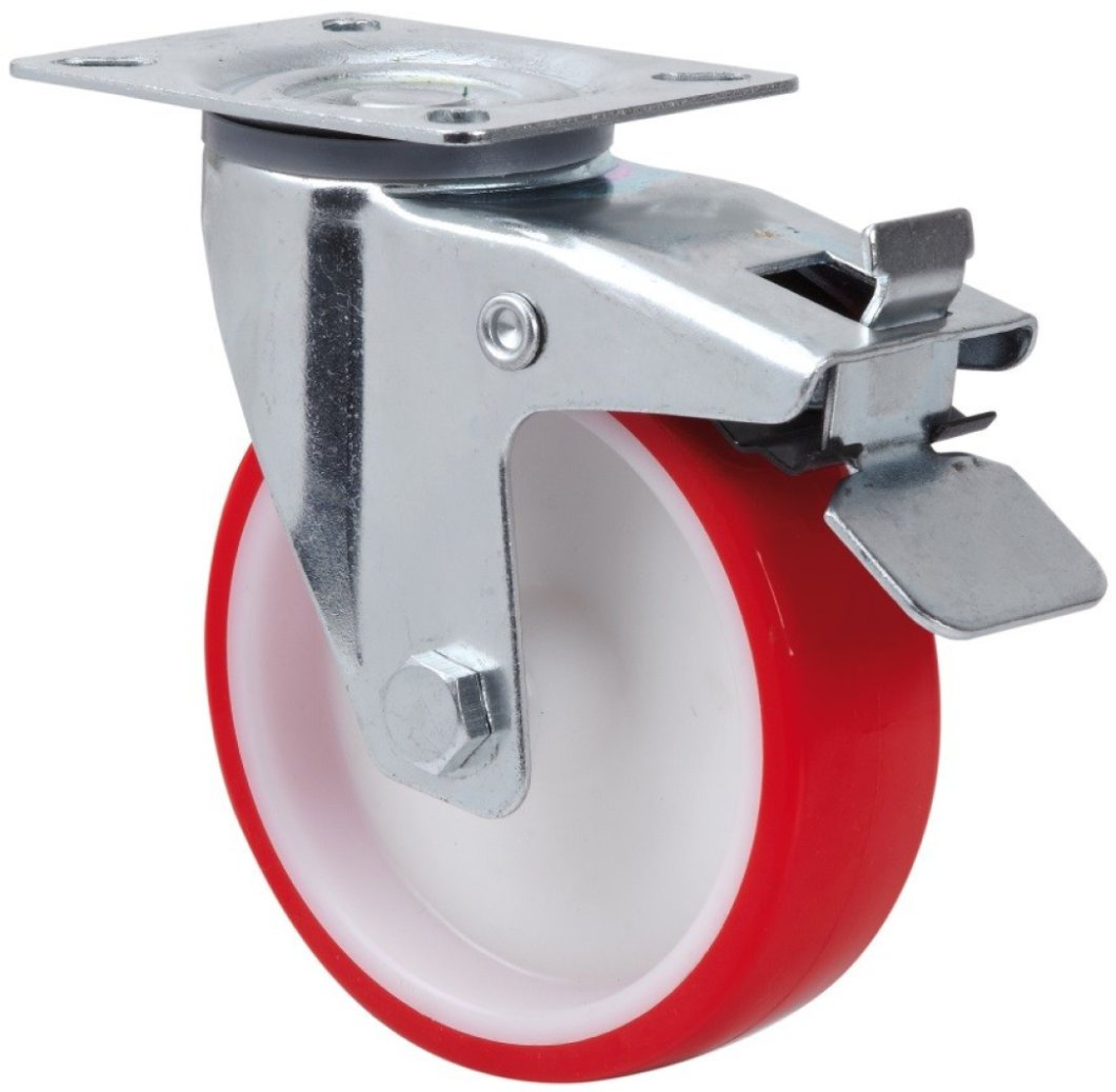 SERIE 140-140, Giratorio/Platina/Freno Rueda y Soporte