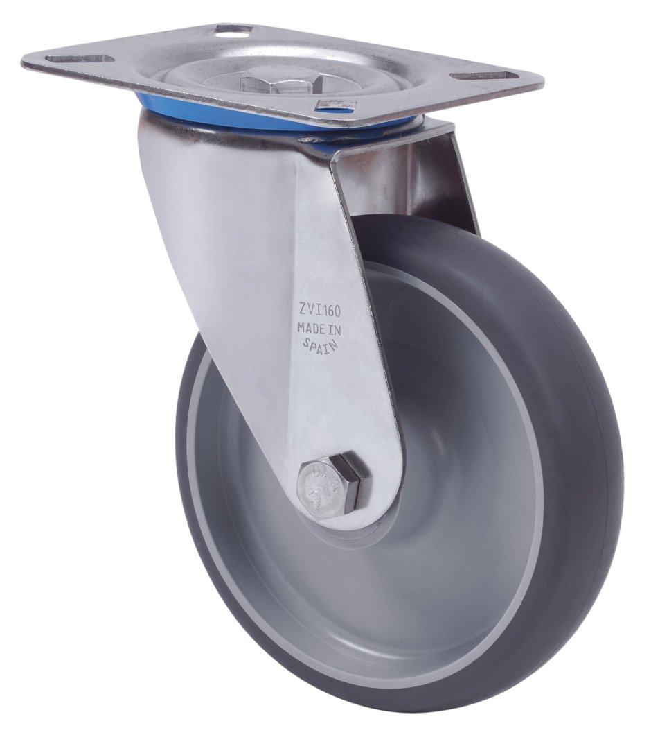 SERIE ZVI INOX-PGZ, Giratorio/Platina/Sin Freno