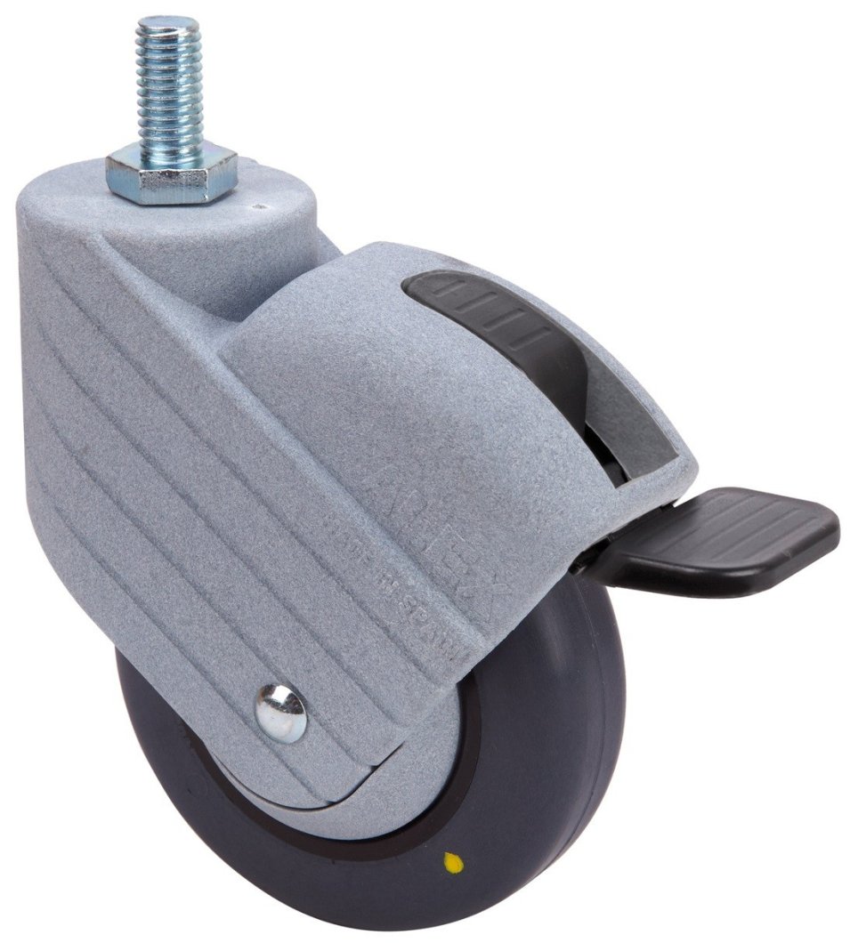 SERIE HP-PGC, Giratorio/Espiga roscada/Freno Rueda y Soporte