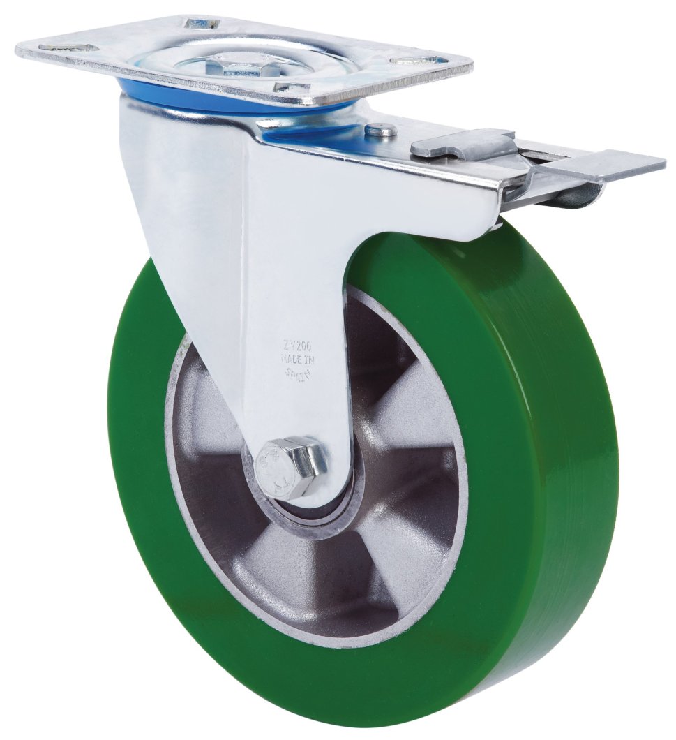 SERIE ZV-AUGB, Giratorio/Platina/Freno Rueda y Soporte