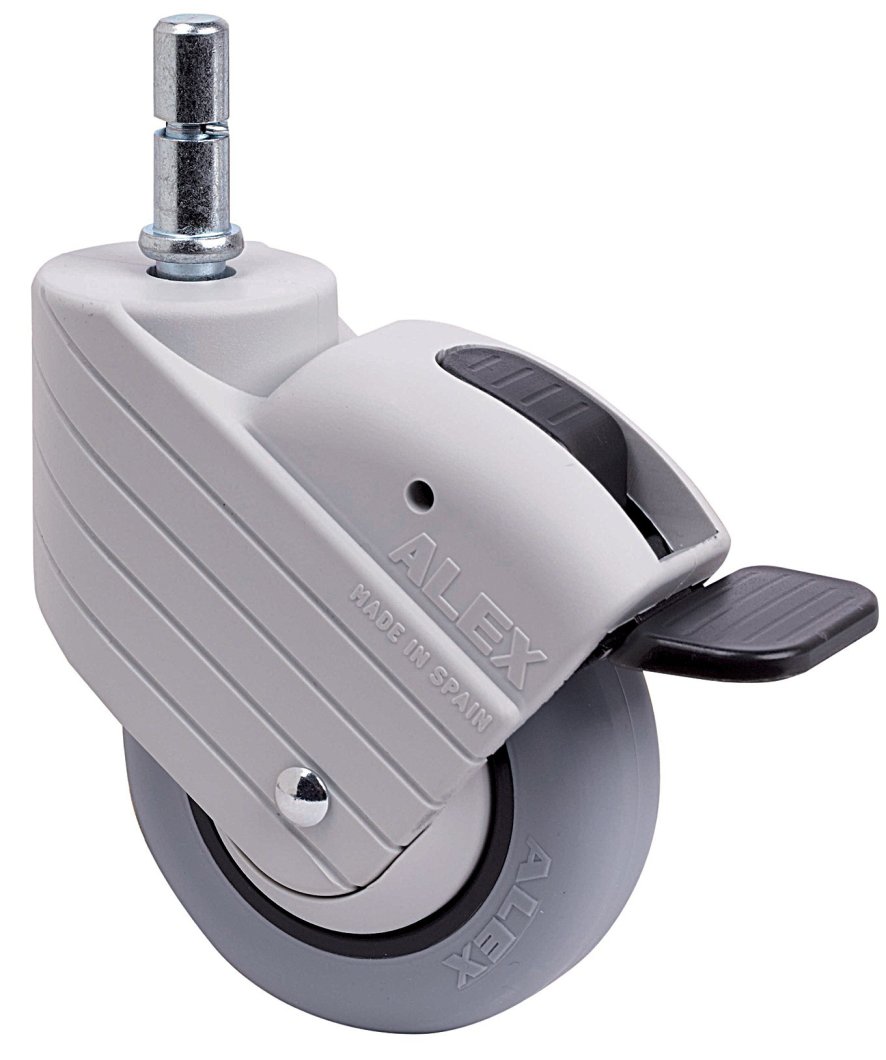 SERIE HP-PGI gris, Giratorio/Espiga/Freno Rueda