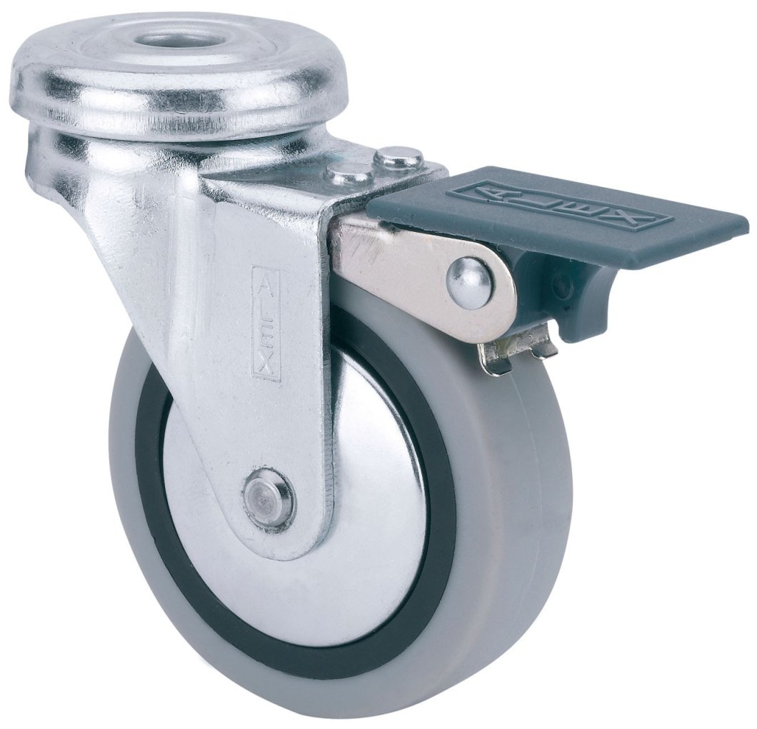 SERIE B-PGI, Giratorio/Agujero pasante/Freno Rueda y Soporte