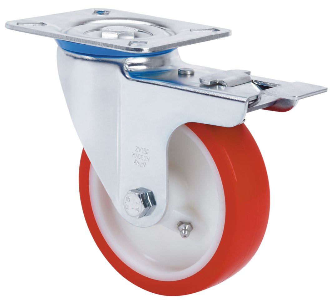 SERIE ZV-PO, Giratorio/Platina/Freno Rueda y Soporte