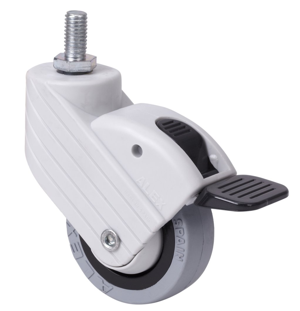 SERIE HP-PGI, Giratorio/Espiga roscada/Freno Rueda