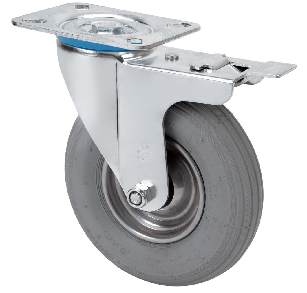 SERIE ZV-RIL, Giratorio/Platina/Freno Rueda y Soporte