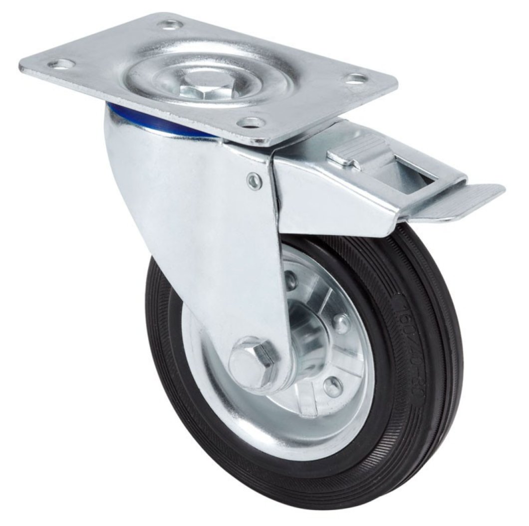 SERIE 125-125, Giratorio/Platina/Freno Rueda y Soporte