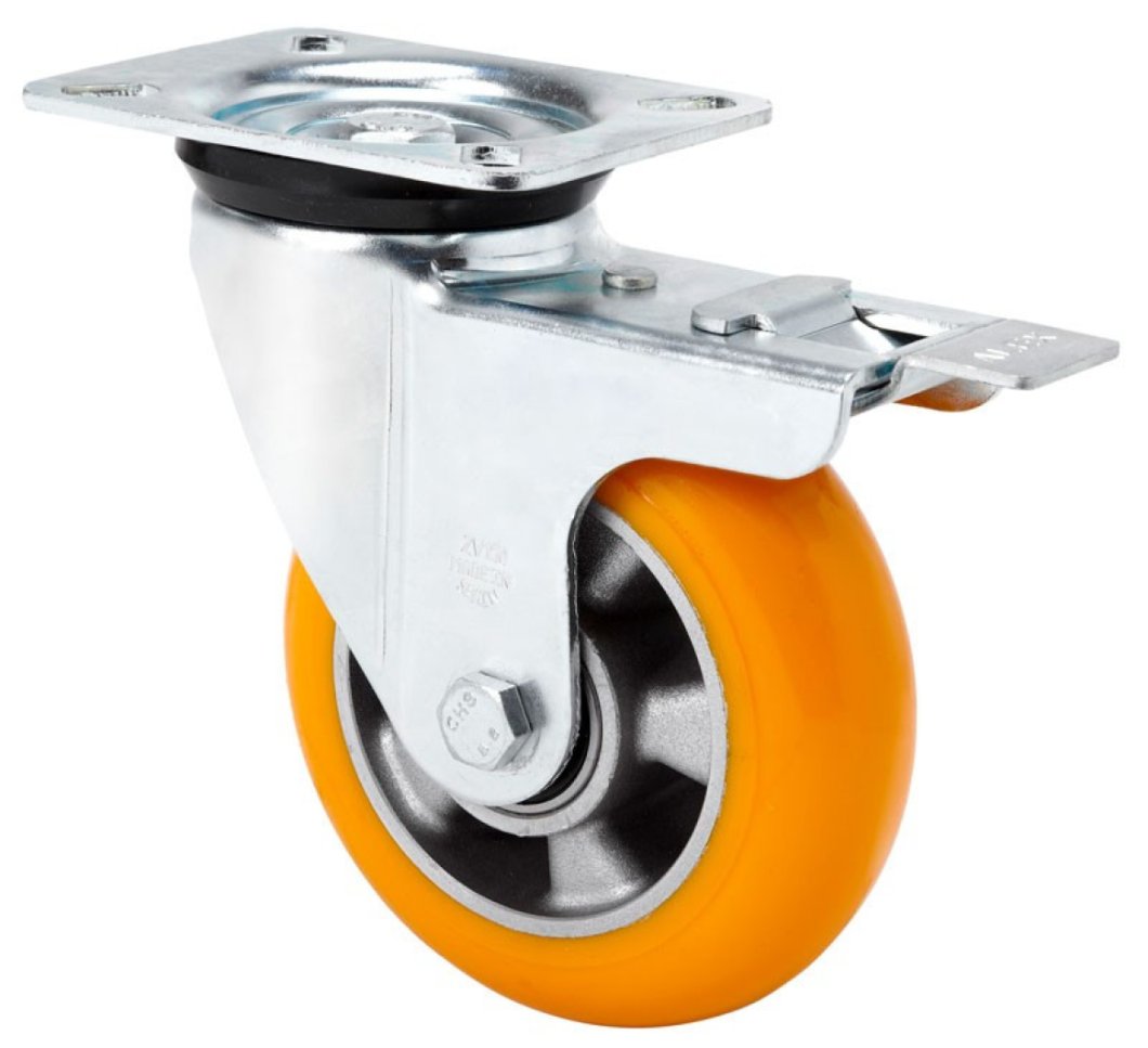 SERIE ZVR-AUAB, Giratorio/Platina/Freno Rueda y Soporte