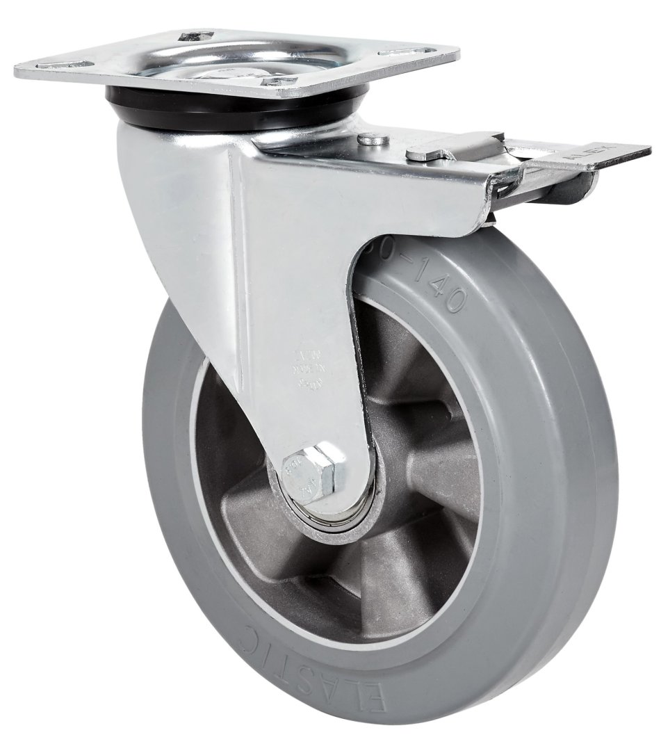 SERIE ZVR-DEGB, Giratorio/Platina/Freno Rueda y Soporte