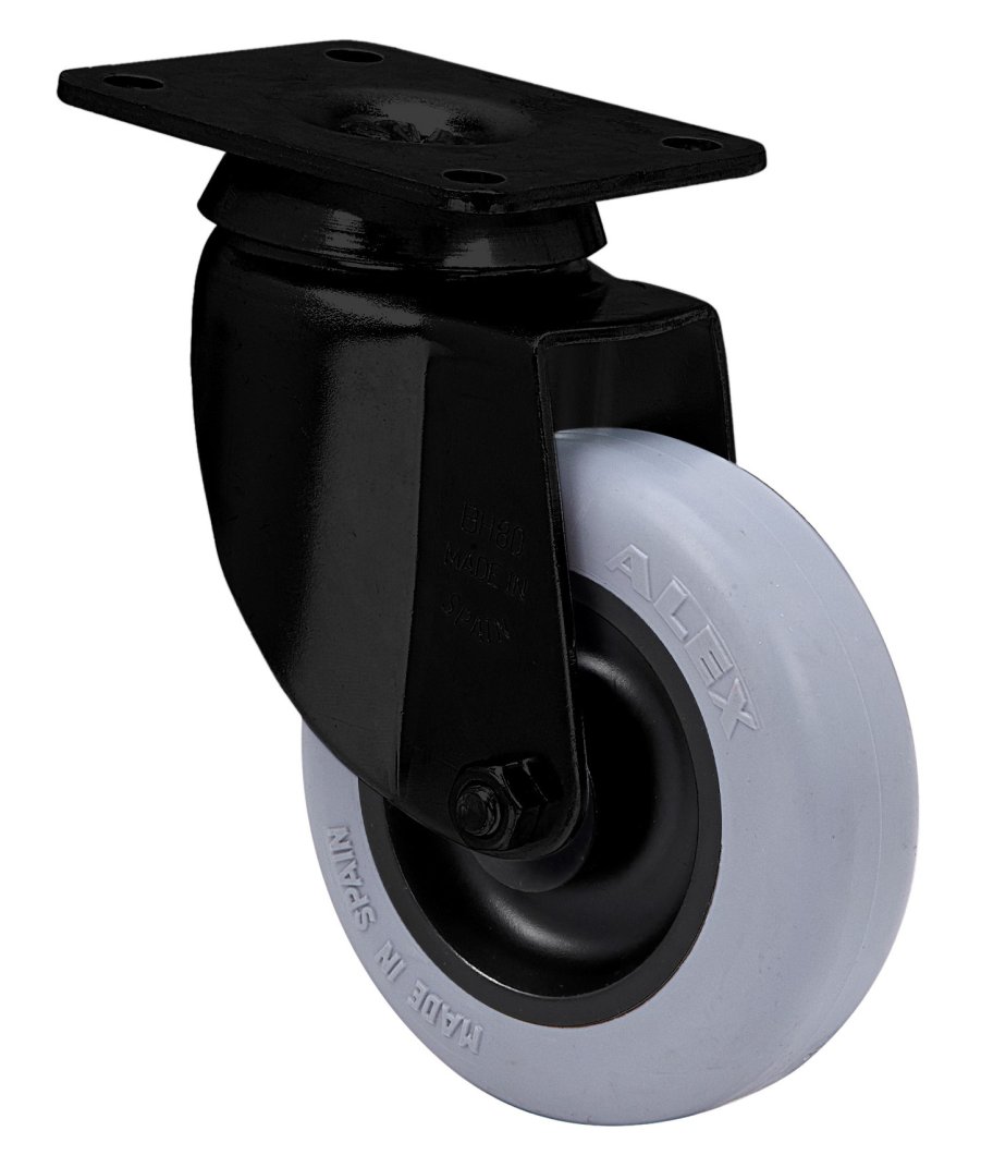 SERIE BH-PGI NEGRA, Giratorio/Platina/Sin Freno