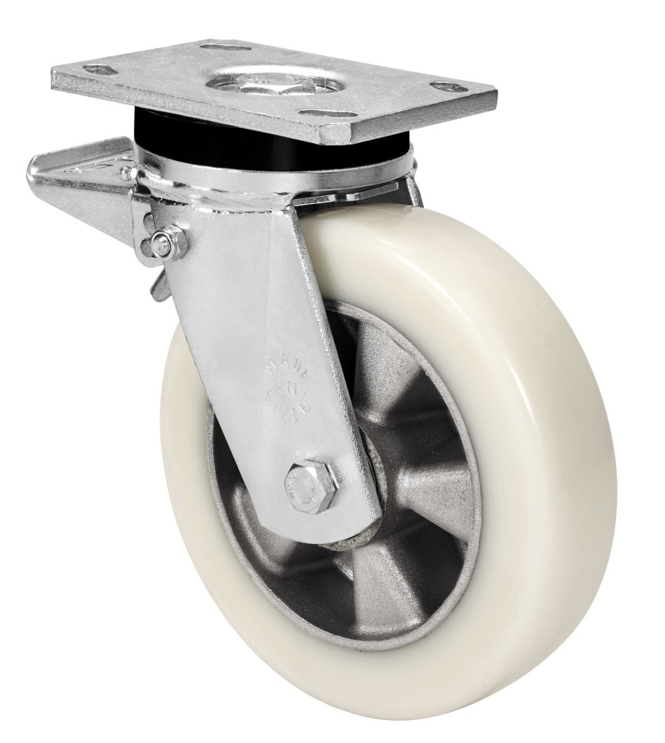 SERIE SLR-AUSB, Giratorio/Platina/Freno Rueda y Soporte