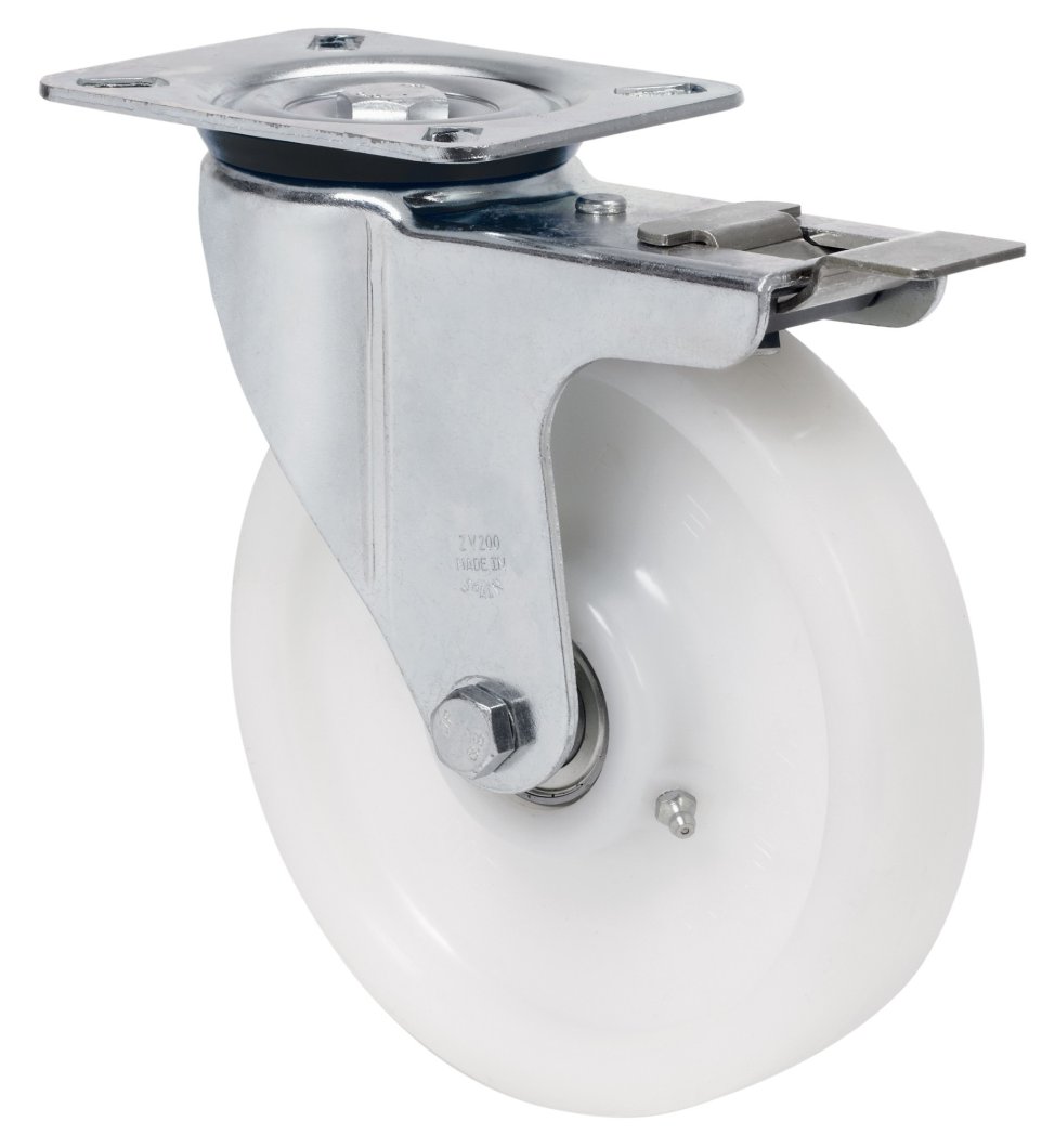 SERIE ZVR-FT, Giratorio/Platina/Freno Rueda y Soporte